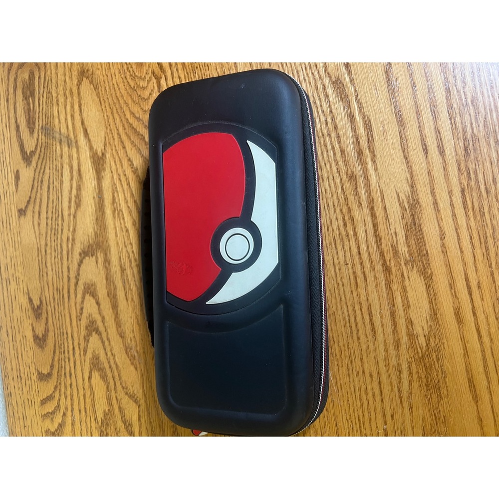 Nintendo Switch Poke Ball Hardshell Carrying Case Travel Bag Black Red